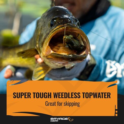 Savage Gear Duratech Toad Fishing Bait, Watermelon Laminate, Realistic Contours, Colors and Movement, Durable Construction, Ultra-Sharp 4X Fishing Hook, Scent Infused in Saudi Arabia