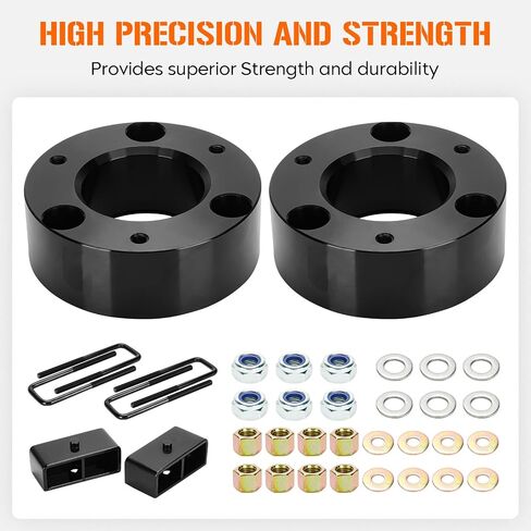مجموعة رفع التسوية AEagle F3" & R2" لـ 2007-2020 Silverado 1500 GMC Sierra 1500، فواصل دعامة من الألومنيوم الأمامية والخلفية وكتل رفع 2WD 4WD in Saudi Arabia