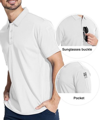 ZITY Mens Golf Shirts Tactical Sports Moisture-Wicking Tennis T-Shirt in Saudi Arabia