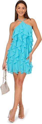 Adrianna Papell Women's Poly Chiffon Mini Dress in Saudi Arabia