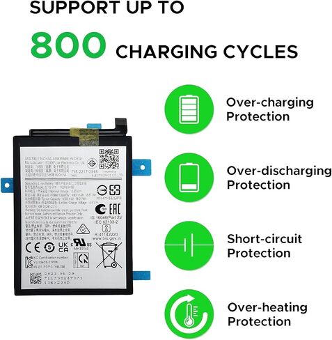 GREEN FUSION for Galaxy A14 5G Battery Replacement WT-S-W1, Compatible with Samsung Galaxy A14 5G SM-A146B, SM-A146B/DS, SM-A146U with Instruction & Repair Toolkit in Kuwait