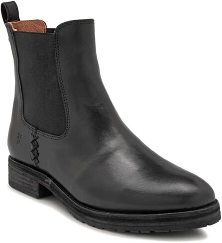 Frye Melissa Chelsea Boots for Women - Rugged and Comfortable Leather Lined Slip On Classics with Leather Outsole and Antique Metal Hardware in Kuwait