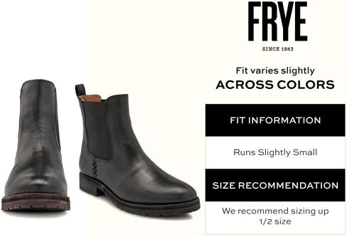 Frye Melissa Chelsea Boots for Women - Rugged and Comfortable Leather Lined Slip On Classics with Leather Outsole and Antique Metal Hardware in Kuwait