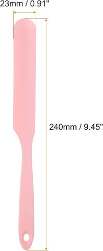 HARFINGTON 2Pcs Silicone Spatula Scraper 9.45" Reusable Non-Stick Flexible Spatulas for Epoxy Resin Liquid Paint Arts DIY Crafts, Black in Saudi Arabia