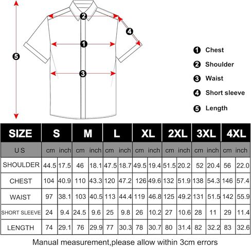 DiBanGu Men's Casual Dress Shirt Cotton Short Sleeve Button Down Shirts Regular Fit Paisley Solid Contrast Design in Saudi Arabia