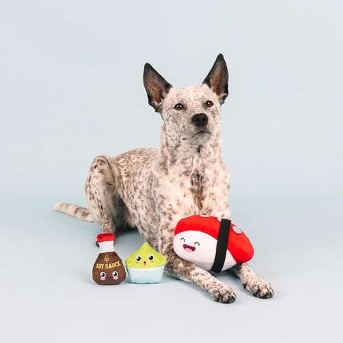 Fringe Studio Plush Dog Toy Set, Soy Mates, 3 Piece Set, Pet Shop Collection (312503) in Saudi Arabia