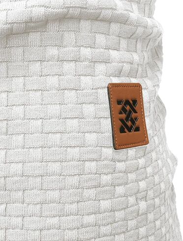 Zaitun Men's Short Sleeve Hoodie Shirt Casual Waffle Knitted Pullover Sweater in Kuwait