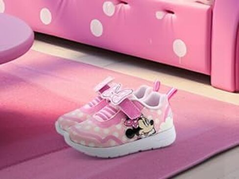 Disney Minnie Mouse Girl's Lighted Athletic Sneaker (Toddler/Little Kid) in Saudi Arabia
