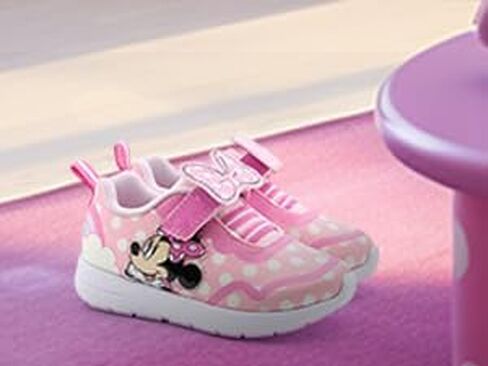 Disney Minnie Mouse Girl's Lighted Athletic Sneaker (Toddler/Little Kid) in Saudi Arabia