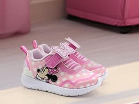 Disney Minnie Mouse Girl's Lighted Athletic Sneaker (Toddler/Little Kid) in Saudi Arabia