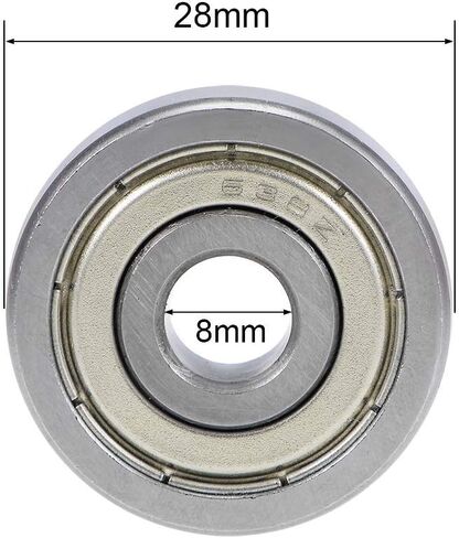 10pcs 638ZZ 8x28x9mm 638Z 638 Deep Groove Ball Bearings Double Shielded Bearing Steel in Saudi Arabia