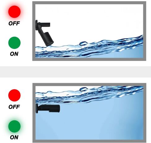 Float Switch Side Mount, Water Level Sensor Liquid Level Sensing Float Switch with 40cm Wire Cable for Fish Aquarium Tank Pool, with Spring Wire Connectors (4 Pack, Black) in Saudi Arabia
