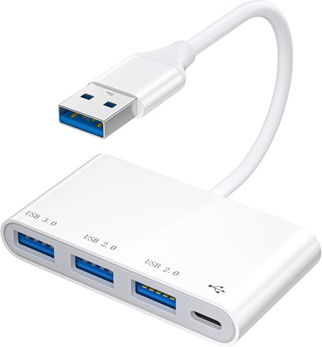 HianDier USB Hub 4 في 1 محول USB متعدد المنافذ مع منفذي USB 2.0، 1 منفذ USB 3.0 ومنفذ USB من النوع C 3.0 لأجهزة الكمبيوتر المحمول، Mac Pro، Mac mini، iMac، Surface Pro، XPS، الكمبيوتر الشخصي، محرك أقراص فلاش in Kuwait