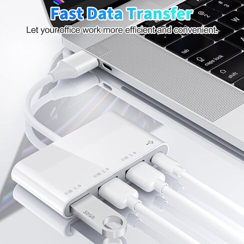HianDier USB Hub 4 في 1 محول USB متعدد المنافذ مع منفذي USB 2.0، 1 منفذ USB 3.0 ومنفذ USB من النوع C 3.0 لأجهزة الكمبيوتر المحمول، Mac Pro، Mac mini، iMac، Surface Pro، XPS، الكمبيوتر الشخصي، محرك أقراص فلاش in Kuwait