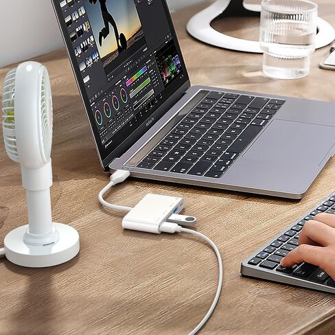 HianDier USB Hub 4 في 1 محول USB متعدد المنافذ مع منفذي USB 2.0، 1 منفذ USB 3.0 ومنفذ USB من النوع C 3.0 لأجهزة الكمبيوتر المحمول، Mac Pro، Mac mini، iMac، Surface Pro، XPS، الكمبيوتر الشخصي، محرك أقراص فلاش in Kuwait