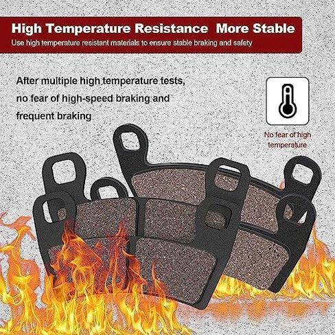 وسادات الفرامل الأمامية والخلفية لـ Polaris General 1000 EPS General 1000 Deluxe EPS General 1000 Premium EPS General 1000 Sport 20-22 21-22 Ranger Crew XP 1000 يستبدل 2205949 2203318 in Kuwait