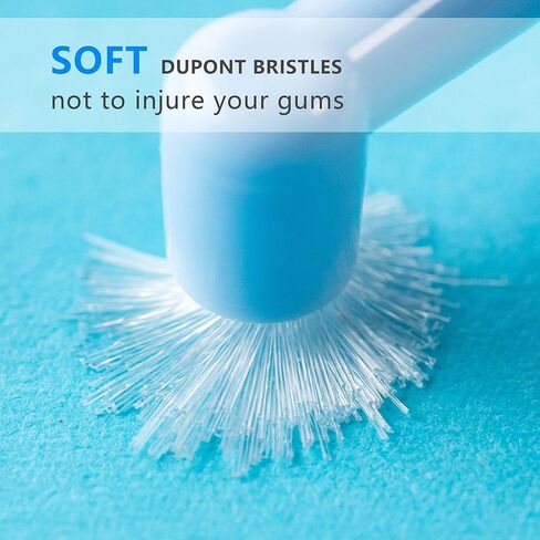 6 Pcs Tufted Toothbrush Interspace Brush End-tuft Tapered Toothbrush Soft Trim Toothbrush Wisdom Gap Toothbrush for Orthodontic Braces Bridges Line and Detail Cleaning in Kuwait