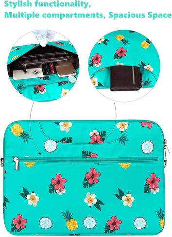 Water-Resistant Laptop Messenger Bag Laptop Briefcase Shoulder Bag Water Blue in Saudi Arabia