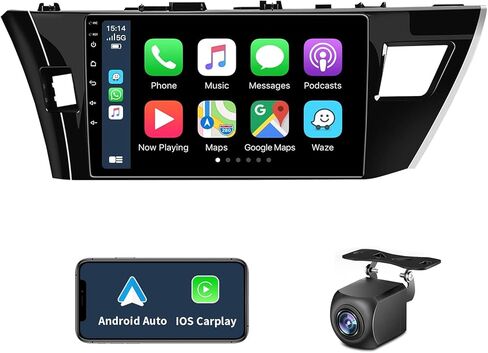 4GB + 32GB 5G واي فاي ستيريو سيارة لتويوتا كورولا راديو 2013 2014 2015 2016 مع CarPlay اللاسلكية الروبوت شاشة تعمل باللمس 10.2 بوصة مع وصلة مرآة بلوتوث GPS والملاحة FM RDS SWC in Kuwait