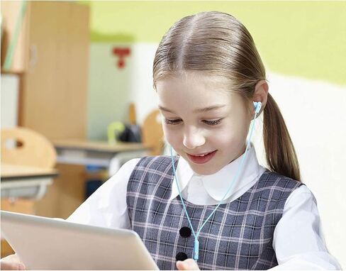 4 Pack Earbuds Headphones Ear Earphones Multicolor Buds Wired Kids Phone Classroom School Plug Set audifonos Player Headset Computer Small Bud Jack Class Tablet Laptop Travel Airplane Plane Flight in Kuwait