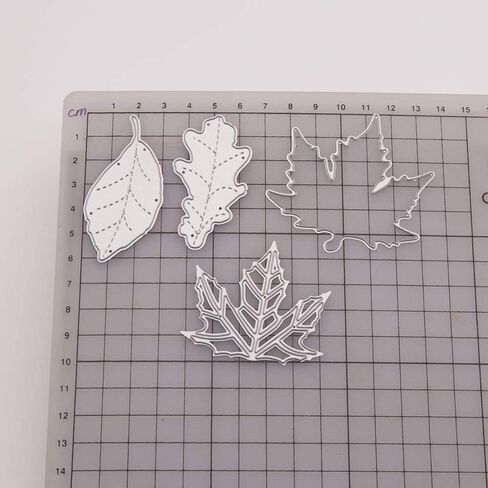 LZBRDY 4 قطعة/الحزمة قطع معدنية على شكل أوراق شجر لصنع البطاقات وسكرابوكينغ عيد الشكر وقص القوالب الحرفية لعيد الميلاد in Kuwait