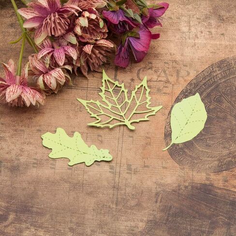 LZBRDY 4 قطعة/الحزمة قطع معدنية على شكل أوراق شجر لصنع البطاقات وسكرابوكينغ عيد الشكر وقص القوالب الحرفية لعيد الميلاد in Kuwait