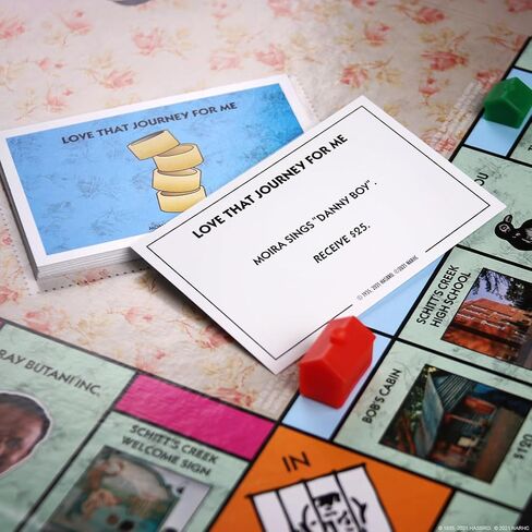 Monopoly Schitt's Creek | Game Tokens Include Bebe Crow, Patrick's Guitar, Rosebud Motel Key & More | Officially Licensed and Collectible Monopoly Game Based on Award Winning Series Schitt's Creek in Saudi Arabia