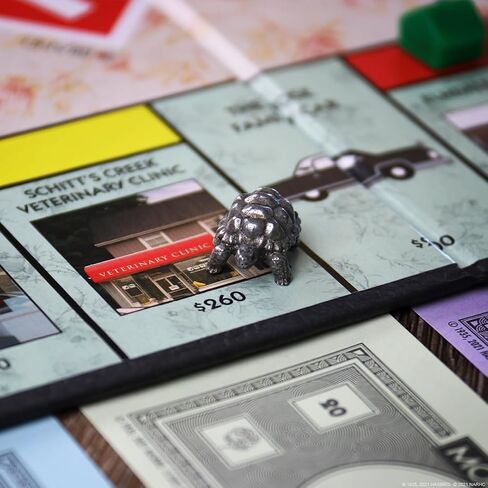 Monopoly Schitt's Creek | Game Tokens Include Bebe Crow, Patrick's Guitar, Rosebud Motel Key & More | Officially Licensed and Collectible Monopoly Game Based on Award Winning Series Schitt's Creek in Saudi Arabia