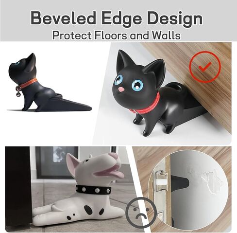 سدادة باب للقطط، توقف باب مزخرف لطيف لأسفل الباب، مصدات أبواب مضحكة لديكور المنزل على شكل حيوانات للباب الداخلي، أفكار هدايا الانتقال لمنزل جديد in Kuwait