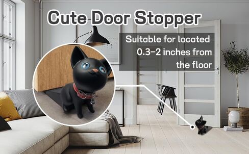 سدادة باب للقطط، توقف باب مزخرف لطيف لأسفل الباب، مصدات أبواب مضحكة لديكور المنزل على شكل حيوانات للباب الداخلي، أفكار هدايا الانتقال لمنزل جديد in Kuwait