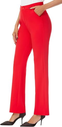 iChosy Women's Stretchy Straight Leg Dress Work Pants Business Office Casual Slacks with Pockets in Saudi Arabia