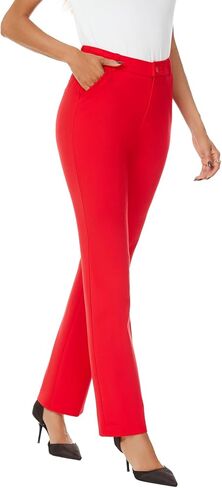 iChosy Women's Stretchy Straight Leg Dress Work Pants Business Office Casual Slacks with Pockets in Saudi Arabia