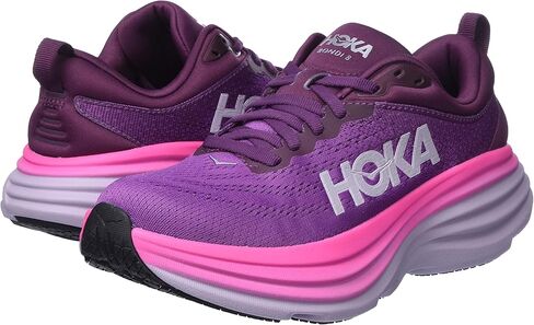 HOKA Bondi 8 Running Shoe Womens Running BerryGrape in Saudi Arabia