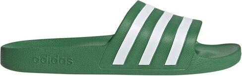 adidas Unisex Adilette Aqua Slide Sandal, Preloved Green/White/Preloved Green, 13 US Men in Saudi Arabia