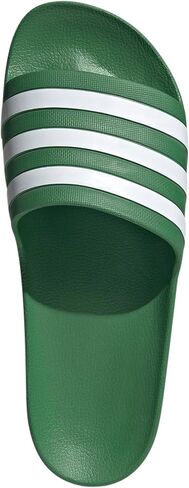 adidas Unisex Adilette Aqua Slide Sandal, Preloved Green/White/Preloved Green, 13 US Men in Saudi Arabia