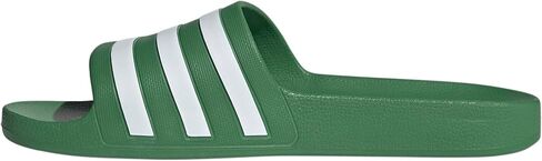 adidas Unisex Adilette Aqua Slide Sandal, Preloved Green/White/Preloved Green, 13 US Men in Saudi Arabia