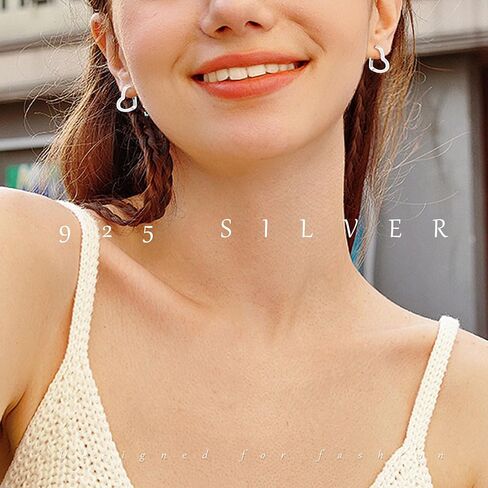 Earrings for Women Trendy, 925 Sterling Silver Earring Jewelry, Fashion Small Hoop Blue Star Moon Sun Drop Dangle Retro Graduation Birthday Gifts for Girls Teen in Saudi Arabia