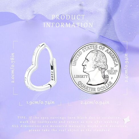 Earrings for Women Trendy, 925 Sterling Silver Earring Jewelry, Fashion Small Hoop Blue Star Moon Sun Drop Dangle Retro Graduation Birthday Gifts for Girls Teen in Saudi Arabia