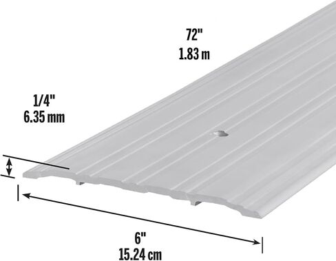 M-D Building Products 68684 6 in. x 1/4 in. x 72 in. Silver Aluminum Commercial Flat-Profile Threshold in Saudi Arabia