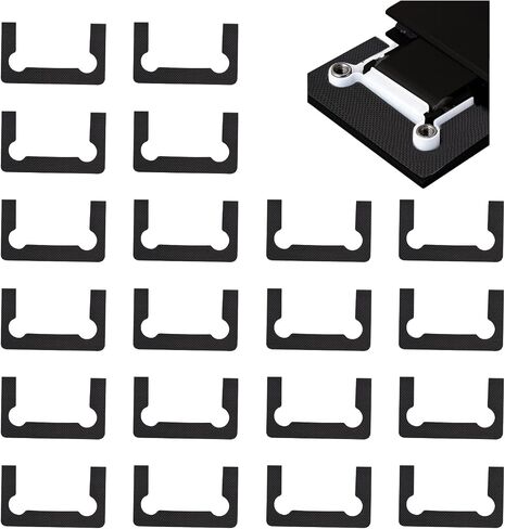 Gasket Replacement Kit for Hinges, 20PCS Rubber Shower Doors Hinge Replacement Part Black Anti-Slip Gasket Glass Hinge Replacement Kit in Saudi Arabia