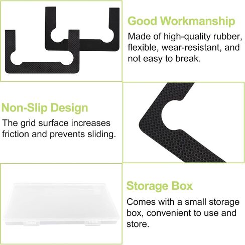 Gasket Replacement Kit for Hinges, 20PCS Rubber Shower Doors Hinge Replacement Part Black Anti-Slip Gasket Glass Hinge Replacement Kit in Saudi Arabia