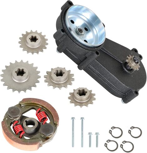 Single Chain 116mm Transmission Gear Reduction Box Clutch Replacement for 2 stroke 47cc 49cc T8F 11T 13T 14T 17T 20T Black in Saudi Arabia