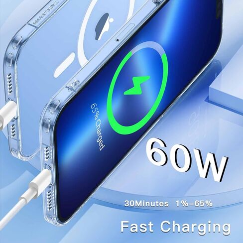 USB C to USB C Cable, 60W 3Pack 6FT USB C Charging Cable Compatible with MacBook Pro,iPhone15/15Pro/15Pro Max/,Samsung Galaxy S23/Ultra/S22,Google Pixel 5/4/3/2 and More in Saudi Arabia