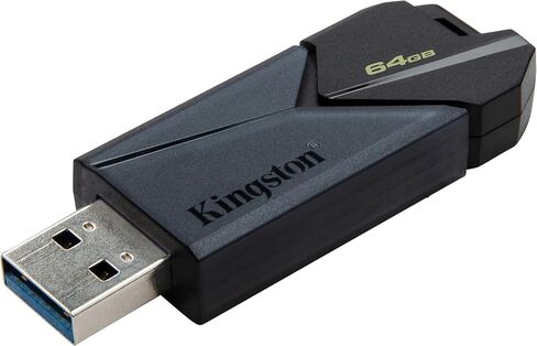 Kingston DataTraveler Exodia Onyx 64GB High Performance 3.2 Gen 1 Compliant USB Type-A Flash Drive with Key Ring Loop (DTXON/64GB) Bundle with (1) Everything But Stromboli Lanyard in Saudi Arabia