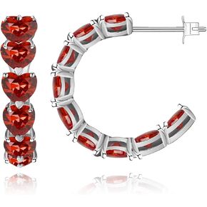 WeSparking الذهب نصف هوب الأقراط للنساء 14k الذهب مطلي الفضة ارتفع الذهب لطيف الأطواق القلب لذيذ الماس الصغيرة العصرية مكتنزة سميكة هوب الأقراط هيبوالرجينيك هدايا مجوهرات للفتيات في سن المراهقة in Kuwait