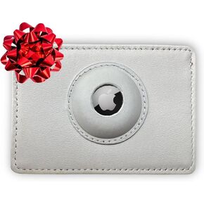 Slim Premium Wallet with AirTag Holder Parent | Made from Genuine Soft Touch Leather | Pocket Minimalist Design | RFID Protected | Perfect for Tracking | Dimensions: 3.9"x2.75"x0.49" (Black)