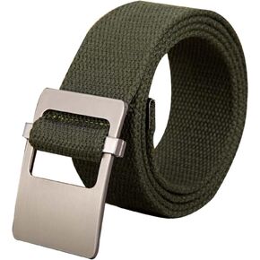 uxcell Unisex Canvas Web Belt with Metal Slide Buckle Width 1 1/2 Inches