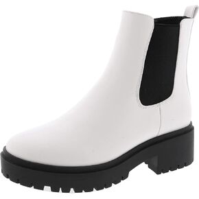 TOP Moda Womens Chelsea Ankle Boot Platform with Chunky Heel