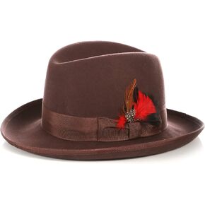Ferrecci Premium Godfather Hat | Homburg Hat | Men's Homburg