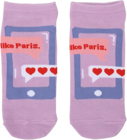 Bioworld Emily in Paris Mixed Quotes Adult Ankle Socks (Pack of 5) in Saudi Arabia